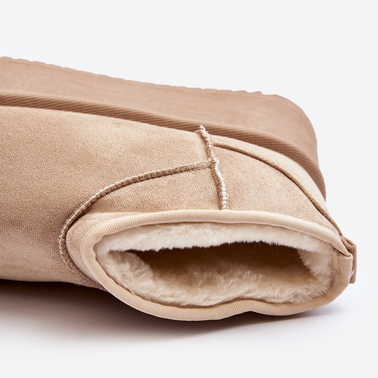 Bottes de neige pour femme Caliksa beiges à semelle épaisse 1 Bottes de neige pour femme Caliksa beiges à semelle épaisse 1