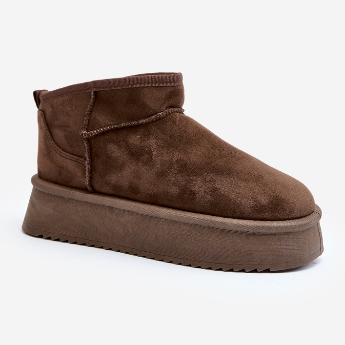Bottes de neige à semelle épaisse pour femme Caliksa brun 2 Bottes de neige à semelle épaisse pour femme Caliksa brun 2