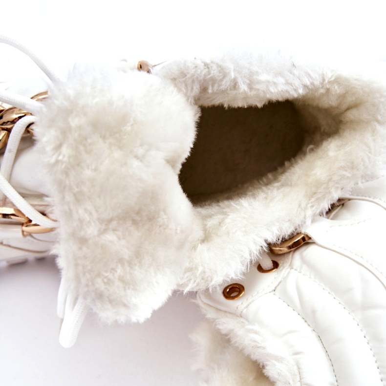 Bottes Sport Isolées Femme Trappeurs Lacets Blanc Bastini 7