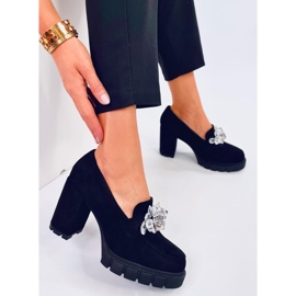 Mocassins Nadine Bottines à talons noires le noir 1