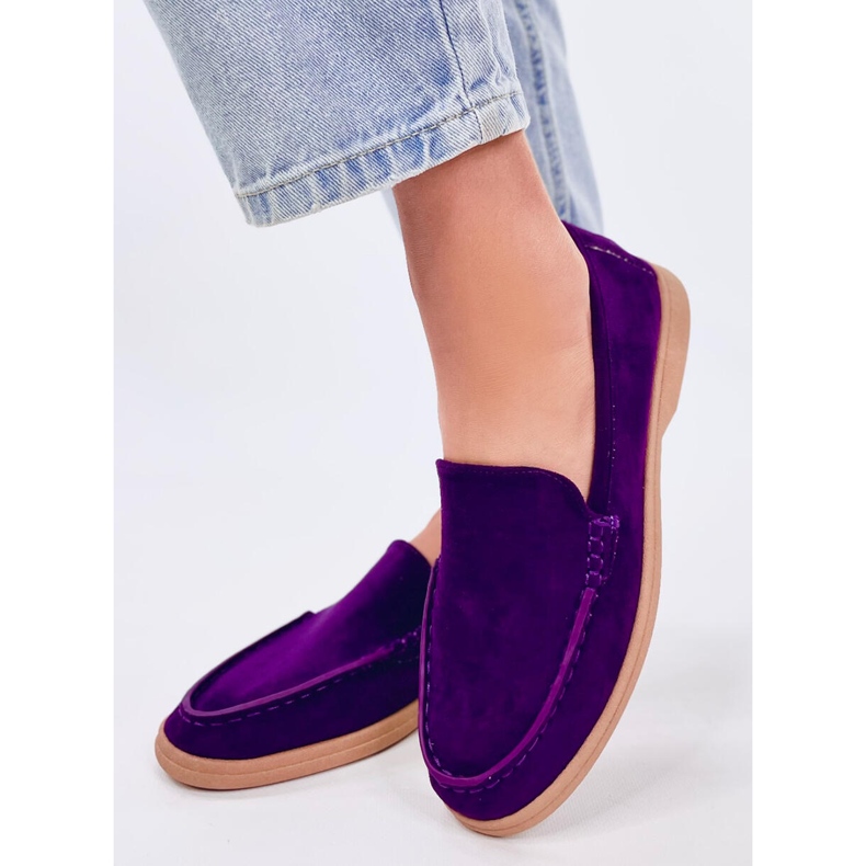 Mocassins doux pour femmes de Justt Purple violet 2