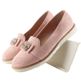 Mocassins Daim Pastel T245 Rose 1 Mocassins Daim Pastel T245 Rose 1