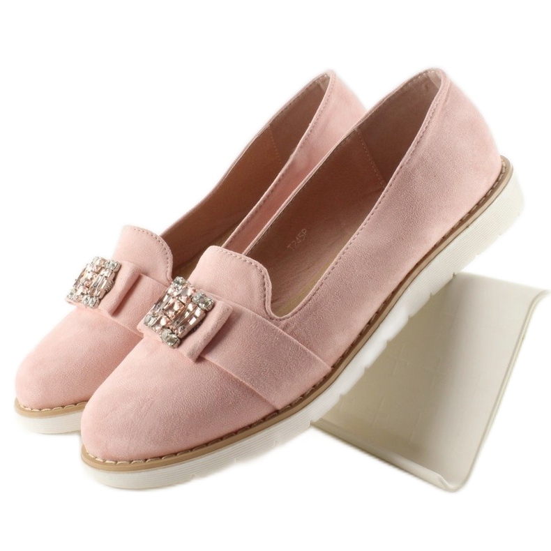 Mocassins Daim Pastel T245 Rose 1 Mocassins Daim Pastel T245 Rose 1