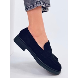Mocassins femme en daim Antye Noir le noir 2