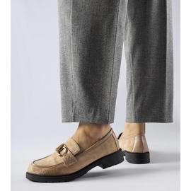 Mocassins beiges avec boucle Seggiano 1