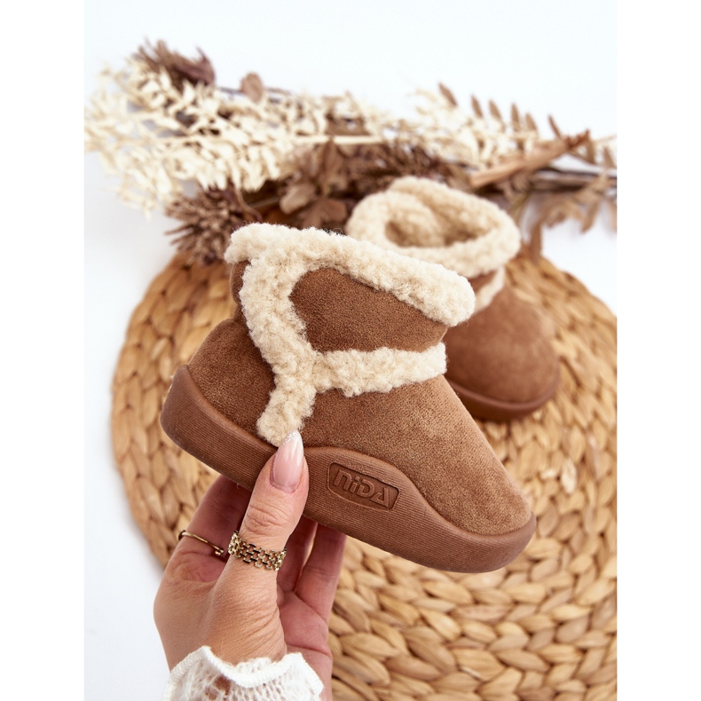 Bottes de neige Velcro pour enfants Camel Unitia brun 2 Bottes de neige Velcro pour enfants Camel Unitia brun 2