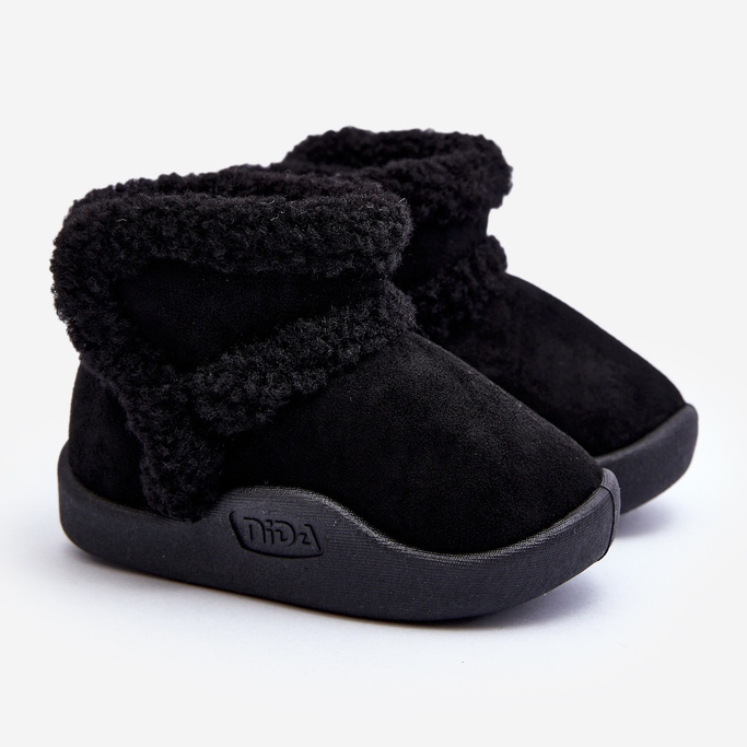 Bottes de neige Velcro Enfant Noir Unitia le noir 1