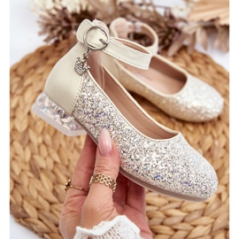 Ballerines enfant à paillettes Or Pardride d'or 2