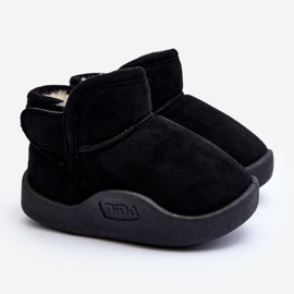 Bottes de neige enfant Benigna noires avec doublure en fourrure 1