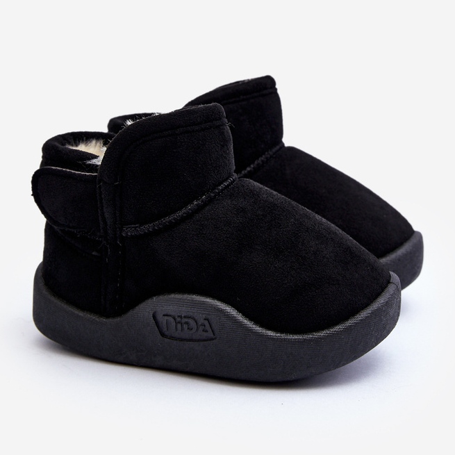 Bottes de neige enfant Benigna noires avec doublure en fourrure 1