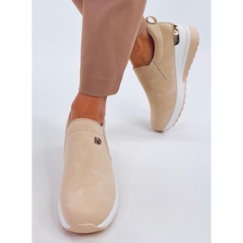Chaussures compensées Hense Abricot beige 2