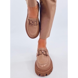 Mocassins plateforme Elken kaki beige 2