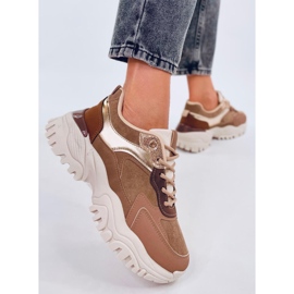 Baskets femme Bolms Kaki beige 2