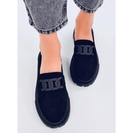 Mocassins plateforme à boucle Leena Noir le noir 2
