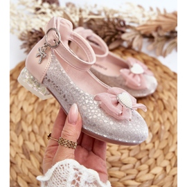 Ballerines enfant à nœud rose Nanthea 2