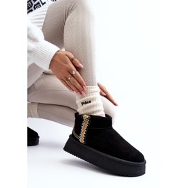 Bottes de neige à plateforme avec motif Udra noir le noir 9