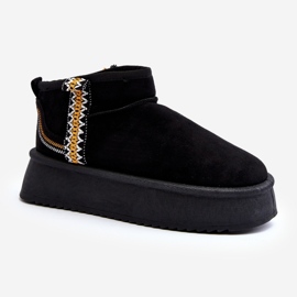 Bottes de neige à plateforme avec motif Udra noir le noir 3