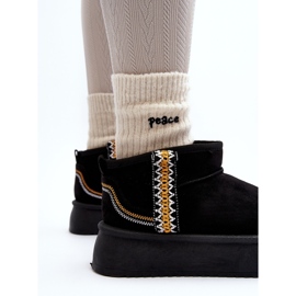 Bottes de neige à plateforme avec motif Udra noir le noir 7