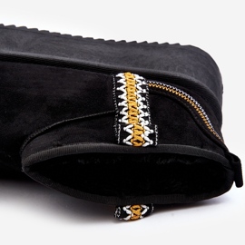 Bottes de neige à plateforme avec motif Udra noir 1