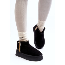 Bottes de neige à plateforme avec motif Udra noir 2