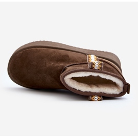 Boots de neige à plateforme avec motif Udra vert foncé 8