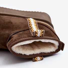 Boots de neige à plateforme avec motif Udra vert foncé 1