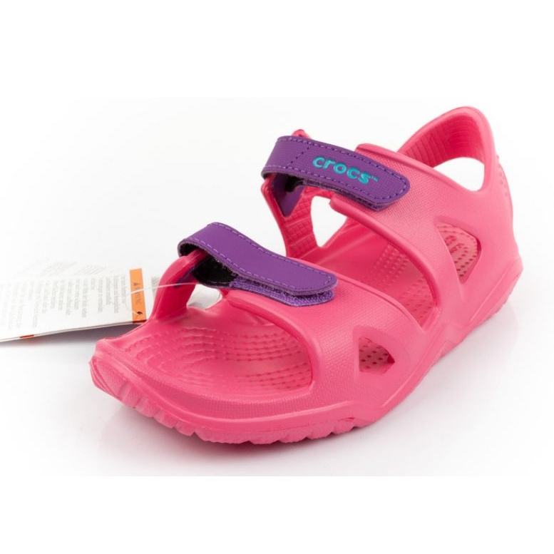 Sandales Crocs Swiftwater Jr 204988-600 rose 1