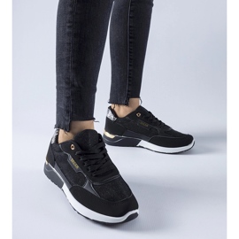 Baskets Roganzuolo noires à paillettes 1