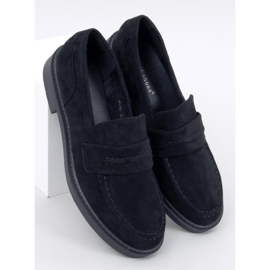 Mocassins femme en daim Antye Noir le noir 5