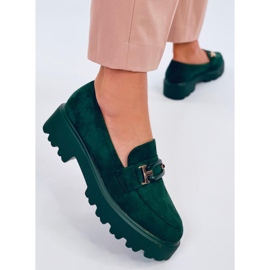 Mocassins femme en daim Ralfes Verts 4