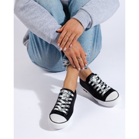 Baskets Big Star pour femme KK274096 noir 2
