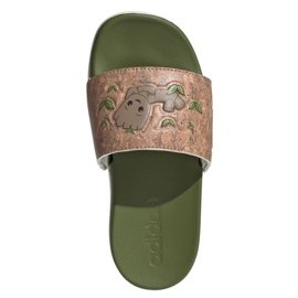 Tongs Adidas Adilette Comfort Jr ID8029 vert 2