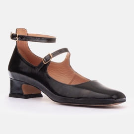 Marco Shoes Escarpins style Mary Jane le noir 1