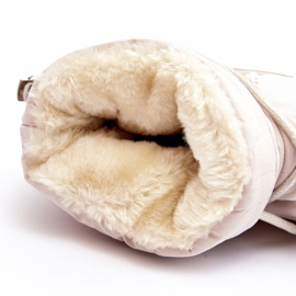 Seastar Bottes de neige à plateforme avec laçage pour femme, beige 4