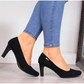 Escarpins Sergio Leone W SK39T en daim noir 2