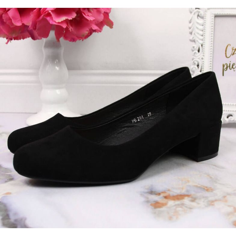 Sergio Leone W SK354C escarpins en daim, noir 2