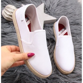 Espadrilles Big Star W DD274015, blanc blanche 1