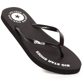 Tongs Big Star W INT1837, noires le noir 1