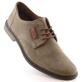 Rieker M RKR576A chaussures en cuir, marron clair brun 1 Rieker M RKR576A chaussures en cuir, marron clair brun 1