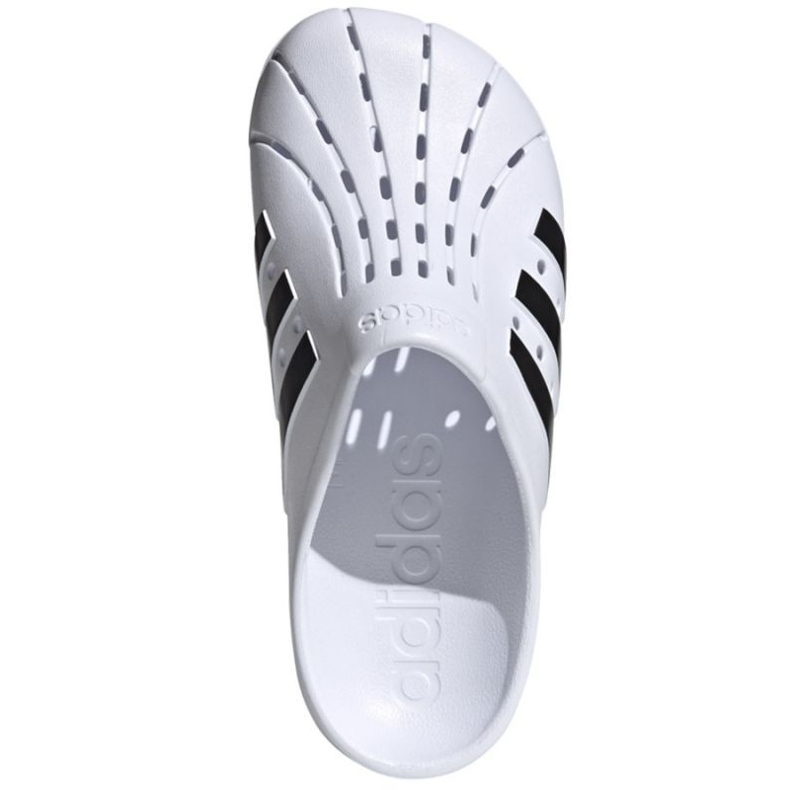 Tongs de sport en mousse blanche Adidas Adilette Clog FY8970 2 Tongs de sport en mousse blanche Adidas Adilette Clog FY8970 2