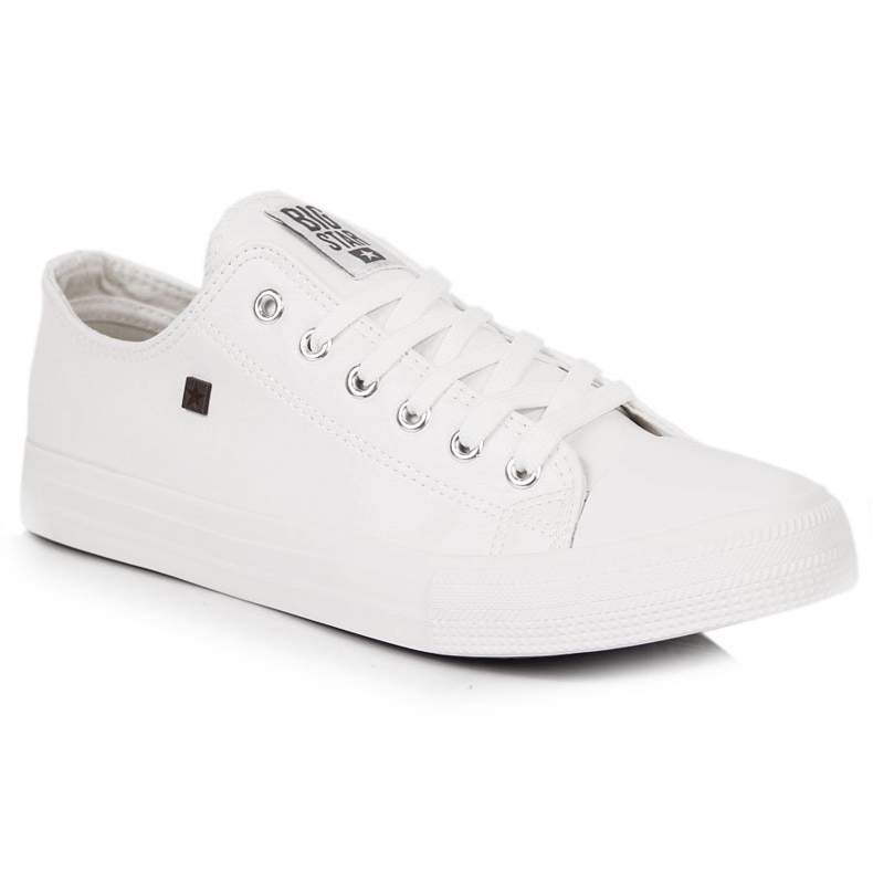 Baskets homme en cuir écologique blanc Big Star V174347 2