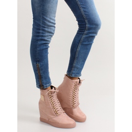 Baskets à lacets avec plaque B-2 Rose 1 Baskets à lacets avec plaque B-2 Rose 1