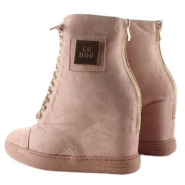 Baskets à lacets avec plaque B-2 Rose 2 Baskets à lacets avec plaque B-2 Rose 2