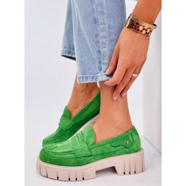 Mocassins à plateforme de Chandra Green vert 2