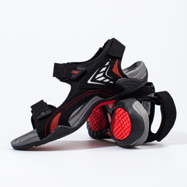 Sandales noires homme le noir 2