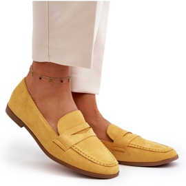 Mocassins Classiques Femme Jaune Olevin 9