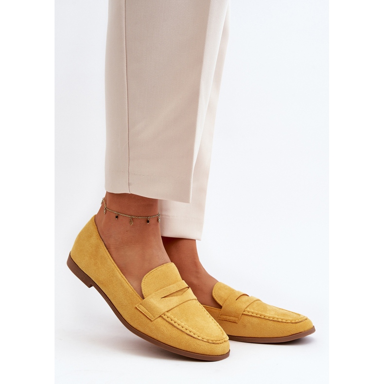 Mocassins Classiques Femme Jaune Olevin 2