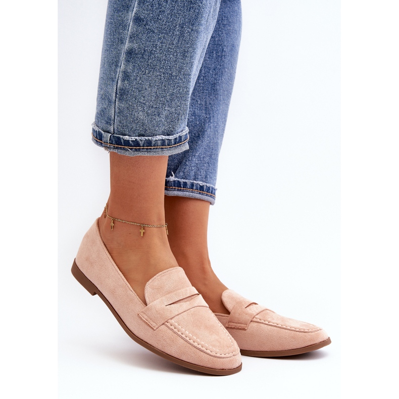 Mocassins Classiques Femme Rose Olevin 2
