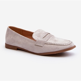 Mocassins Classiques Femme Gris Olevin 1