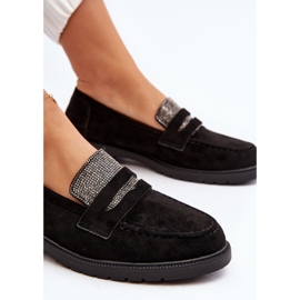 Mocassins décorés pour femmes noirs par Dananei le noir 2